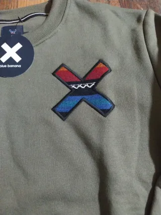 Sudadera Blue Banana Verde Talla L