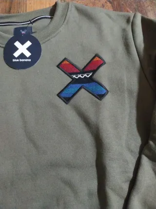 Sudadera Blue Banana Verde Talla L