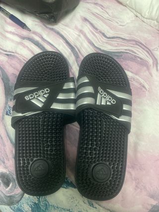 Sandalias Adidas Negro/Plata