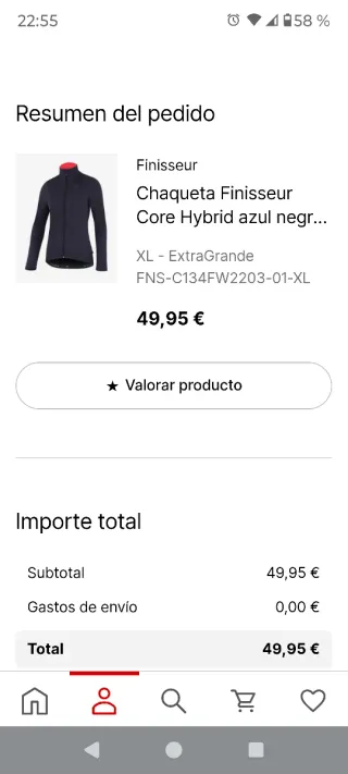 Chaqueta Finisseur Core Hybrid Azul Talla XL