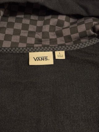 Chaqueta Vans Negra con Cremallera