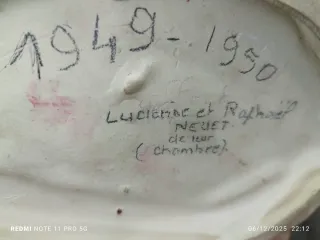 Lámpara Antigua Porcelana Años 50