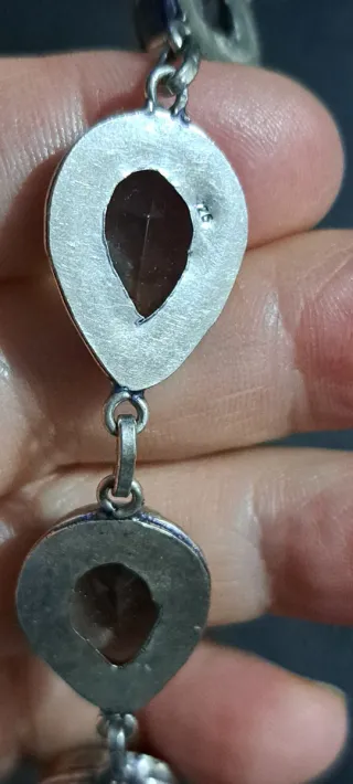 Set Bracciale e Orecchini in quarzo fumee 925