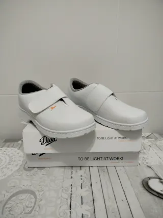 Zapatos de trabajo blancos Dian