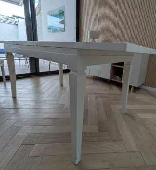 Mesa extensible madera y 6 sillas comedor