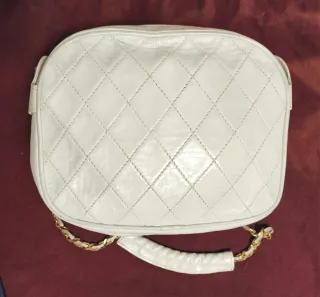 Bolso piel Maurice Lacroix blanco