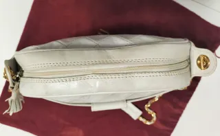 Bolso piel Maurice Lacroix blanco