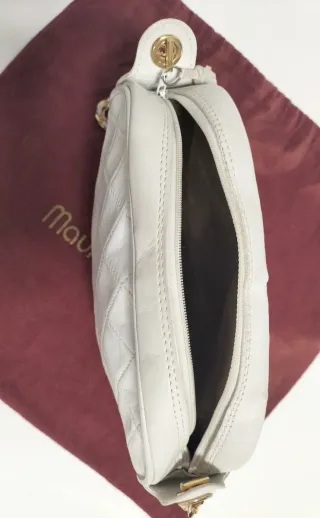 Bolso piel Maurice Lacroix blanco