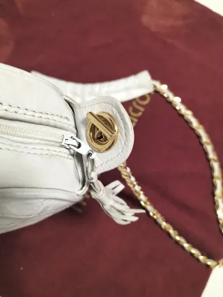 Bolso piel Maurice Lacroix blanco