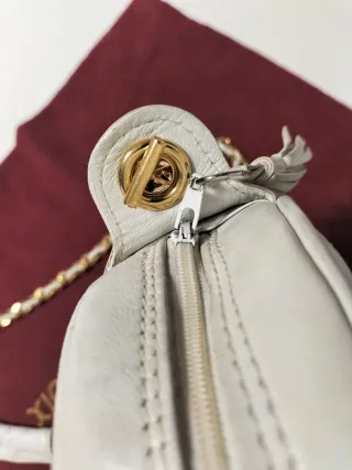 Bolso piel Maurice Lacroix blanco