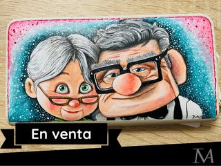 Portafogli dipinto a mano con portamonete