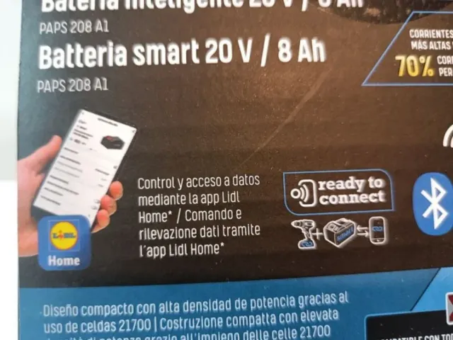 Lote 8Ah dos Baterías SMART PARKSIDE