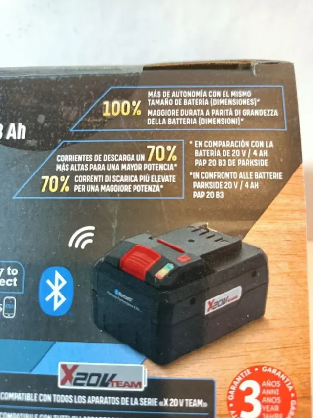 Lote 8Ah dos Baterías SMART PARKSIDE