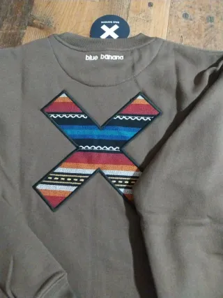 Sudadera Blue Banana Talla L Marrón