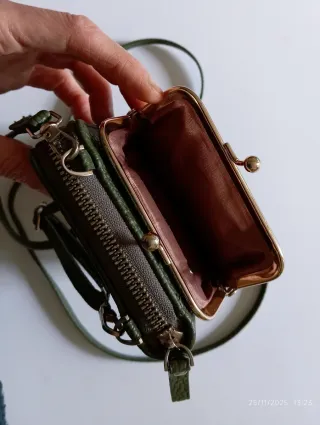 Bolso/cartera bandolera Carr Ken verde oliva