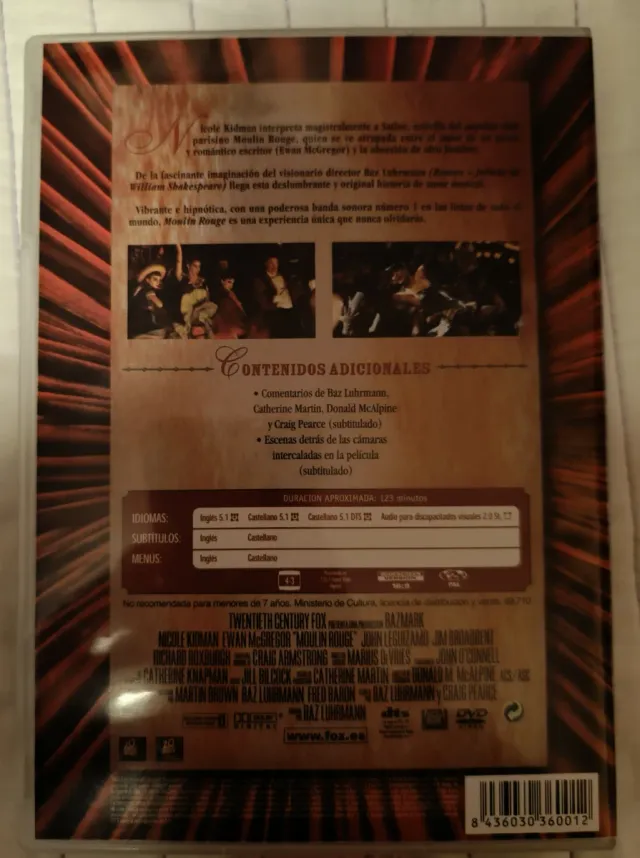 DVD Moulin Rouge (Español)