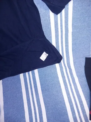 Jersey Lacoste azul manga larga