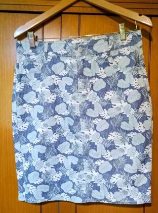 Falda informal estampada
