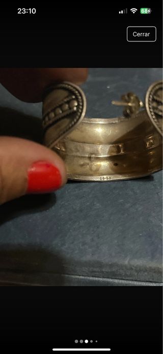 pendientes de plata estilo étnico