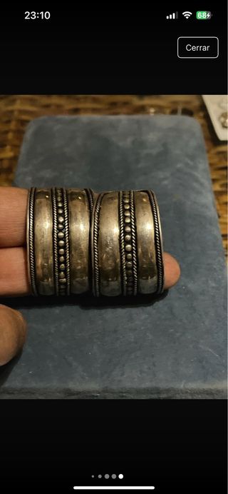 pendientes de plata estilo étnico