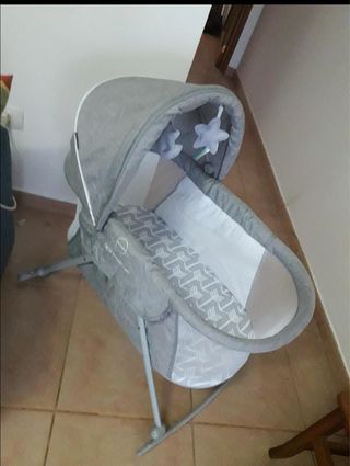 Cuna Kinderkraft gris