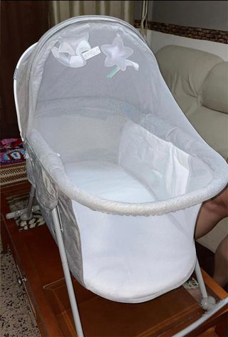 Cuna Kinderkraft gris