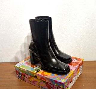Stivaletti Jeffrey Campbell Pelle Nera Tg 41