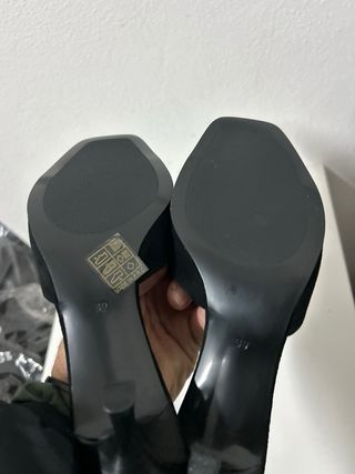 Sabot donna tacco nero tg 39 nuovo