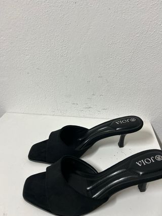 Sabot donna tacco nero tg 39 nuovo