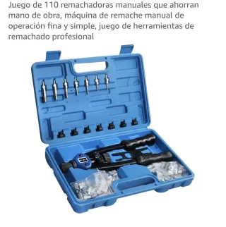 Juego remachadora 110 piezas