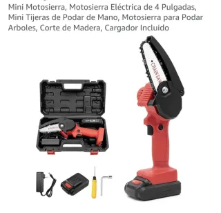 Mini Motosierra Eléctrica 4 + Accesorios