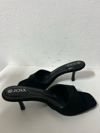 Sabot donna nero tacco tg 37 nuovo