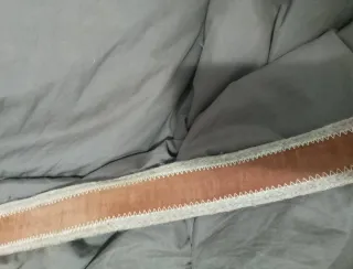 Cinturón de mujer beige y marrón