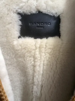 Cazadora Aviador Sandro Beige/Marrón