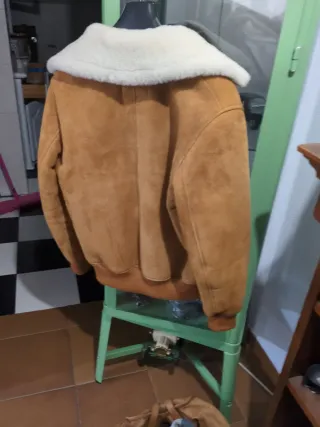 Cazadora Aviador Sandro Beige/Marrón