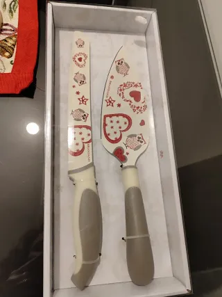 Set Posate Natalizie Cuori e Civette