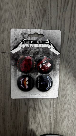 Chapas Metallica Set 4 Unidades