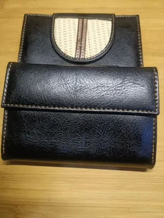 2 Carteras Piel Ubrique Beige y Negra