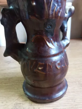 Botijo antiguo cerámica Cuenca. Artesania  pura.