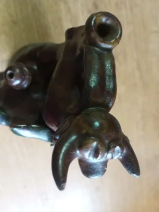 Botijo antiguo cerámica Cuenca. Artesania  pura.