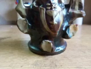 Botijo antiguo cerámica Cuenca. Artesania  pura.