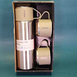 Set borraccia termica 500ml + 3 tazze