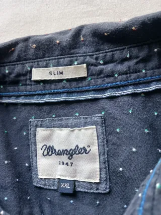 Camiseta Wrangler Slim Azul Talla M