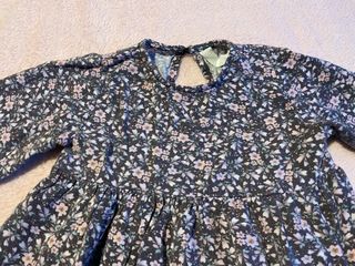 Vestido floral manga larga niña