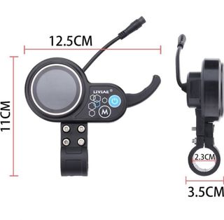 Pantalla LCD DAZZLEEX 6 pines patinete eléctrico