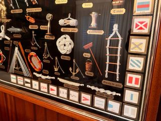 Cuadro Náutico Nudos y Banderas