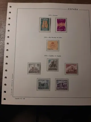 Sellos España. Año Completo 1972 montado.