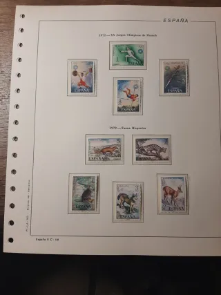 Sellos España. Año Completo 1972 montado.