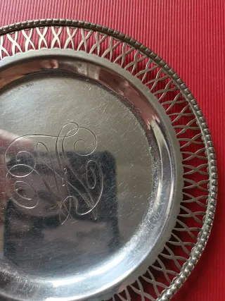 Piattino in argento 800