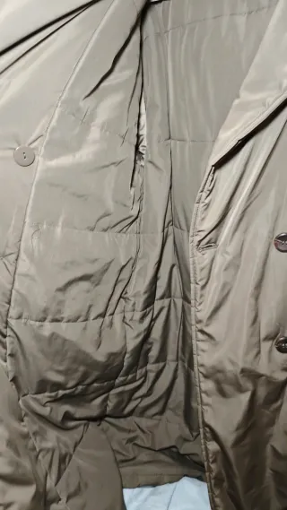 Abrigo largo Zara verde oliva